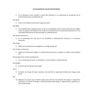 Evaluacion de salud ocupacional[1]