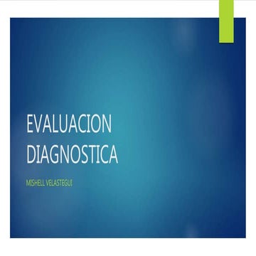 Evaluacion diagnostica