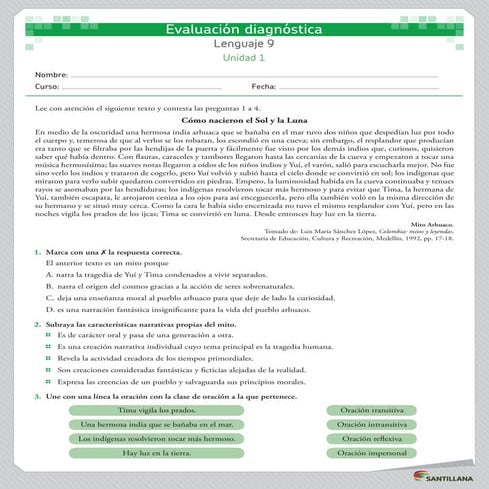 Evaluacion diagnostica