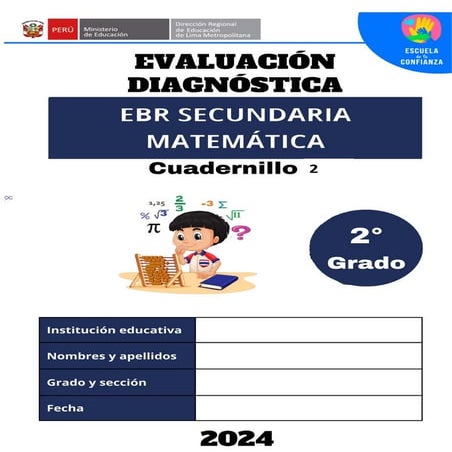 Evaluacion Diagnostica Matematica 2do C2 Secundaria Ccesa007.pdf