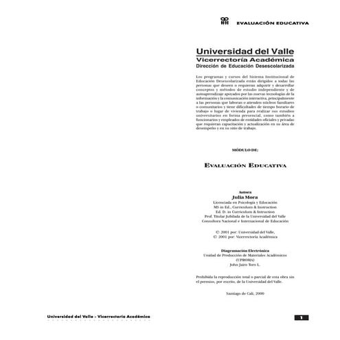 Evaluacion educativa 