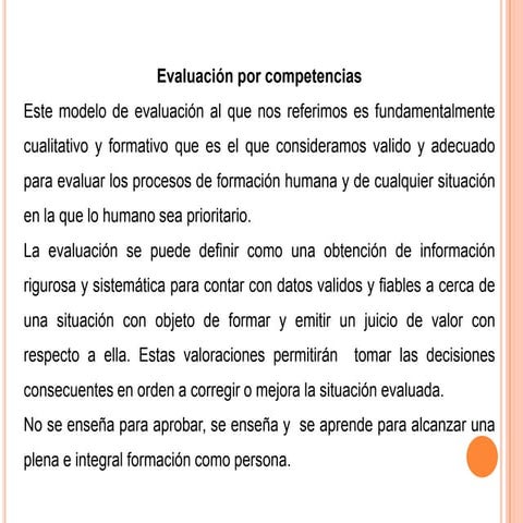 Tipología de evaluación 