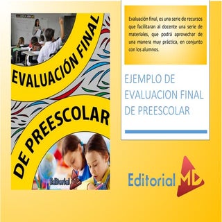 Ejemplo Evaluación final de Preescolar