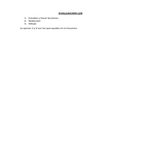 Evaluacion l29