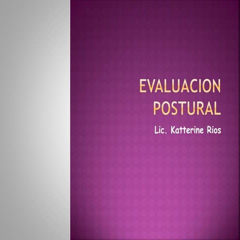 Evaluacion postural