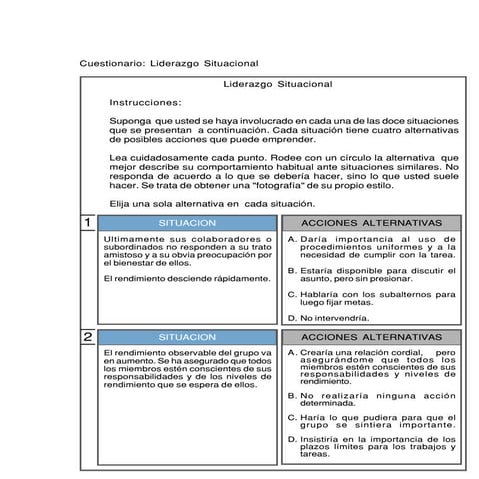 Evaluacion presencial cuestionario
