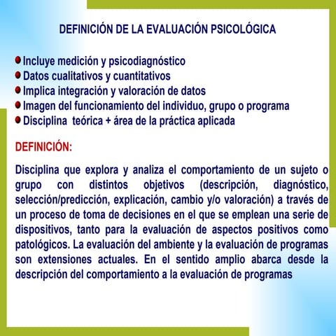 Evaluacion psicologica 