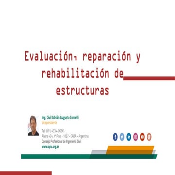 Evaluación, Reparación y rehabilitación de estructuras