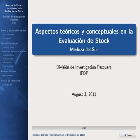 Evaluacion Merluza del Sur, 2012