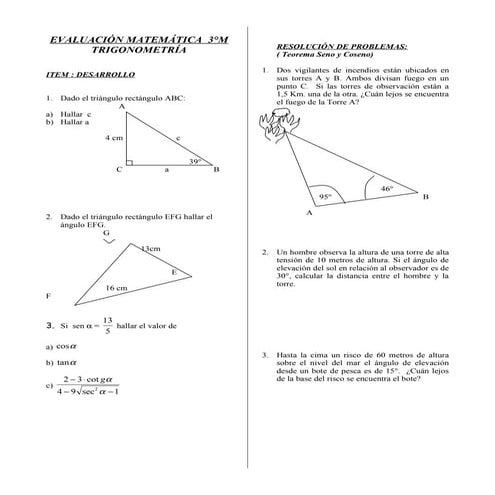 Evaluacion trigonometria 3 m