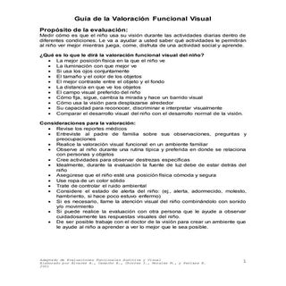 Evaluacion Funcional Visual 