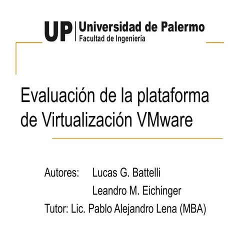 Evaluacion VMWare Presentacion