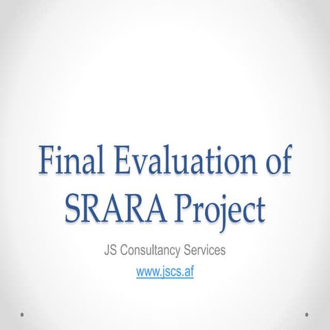 Evaluation Findings Presentation