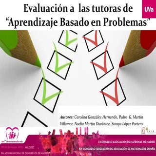 Evaluar a tutoras abp congreso matr...