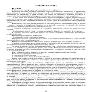 Evaluarea scolara