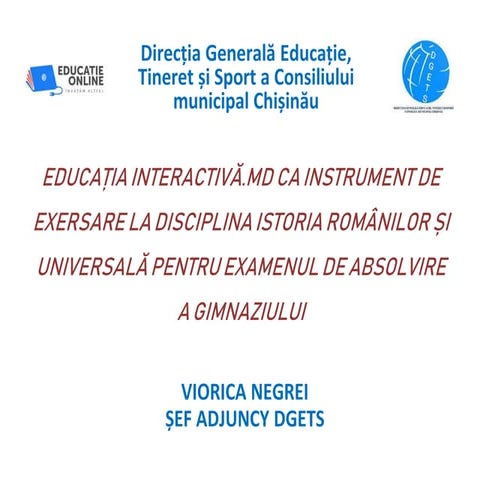 Evaluare interactiva la Disciplina Istorie.pptx
