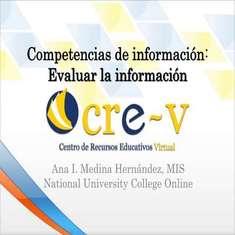 Evaluar la informacion