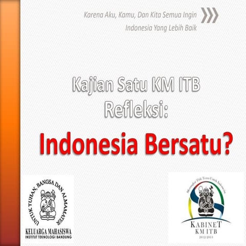 Kajian 1 KM ITB: Evaluasi 8 Tahun SBY