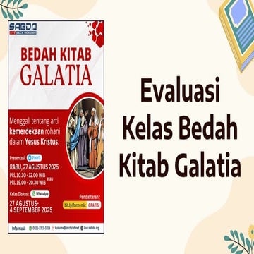 Materi Evaluasi Kelas Bedah Kitab Galatia BKG