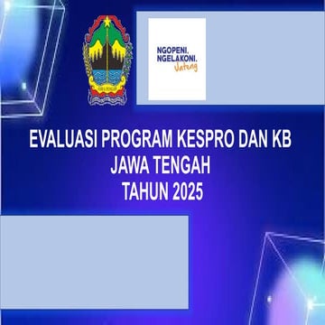 Evaluasi Program Kesehatan Reproduksi dan KB Jawa Tengah Tahun 2025 ...