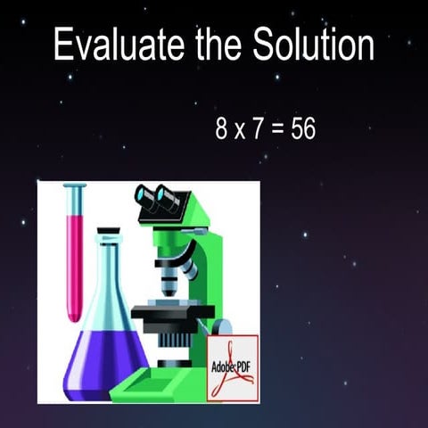 evaluate solution