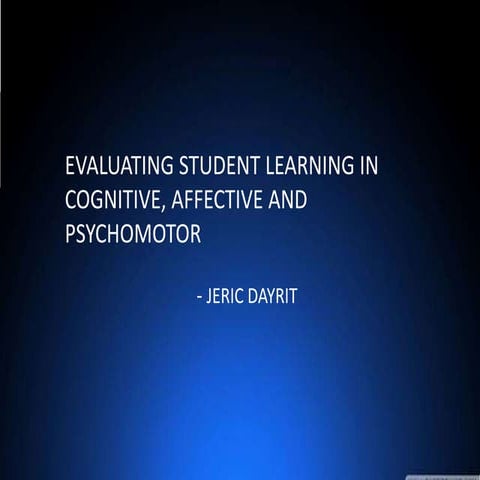 Evaluating student-learning (1)