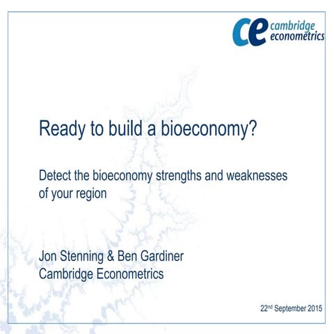 Evaluating bioeconomy potential