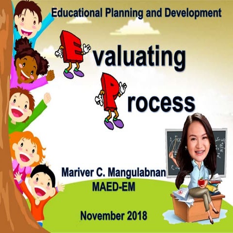 Evaluating Process in Education by Mariver C. Mangulabnan