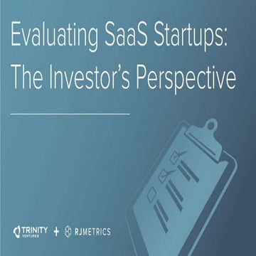 Evaluating SaaS Startups: The Investor's Perspective
