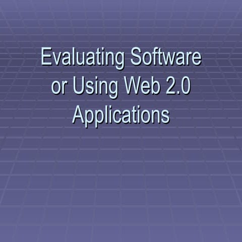 Evaluating software project