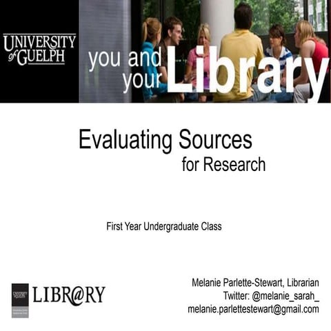 Evaluating Sources