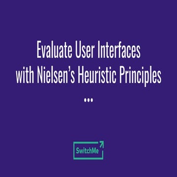 Evaluating User Interfaces