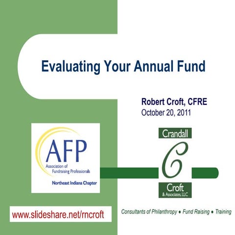 Evaluating Your Annual Fundraising