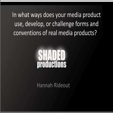 Hannah's Evaluation Question 1