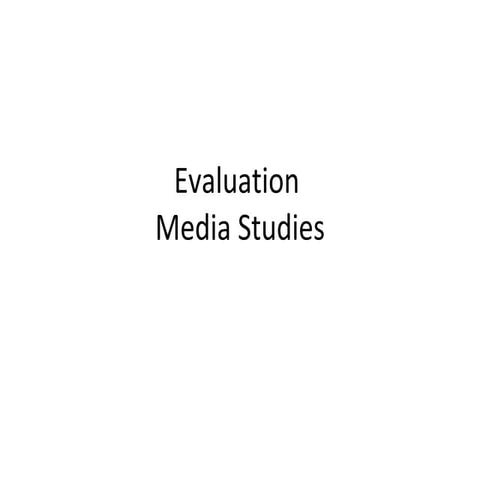 Evaluation(presentation)