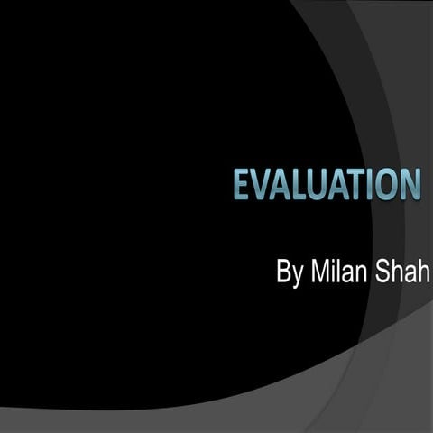 Media Evaluation | PPTX