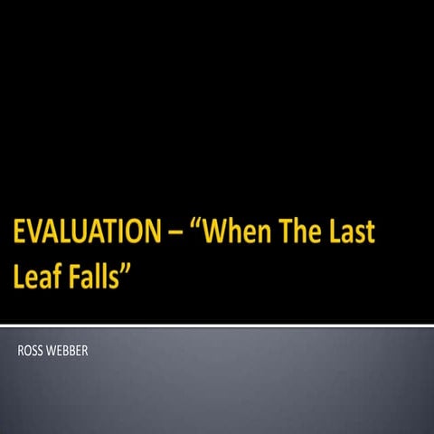 Ross Webber presentations