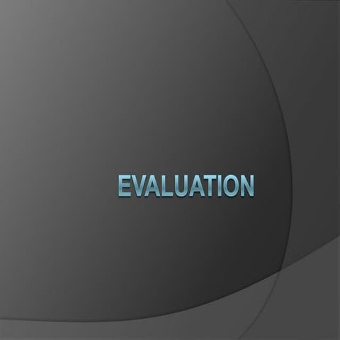 Evaluation 4 media a2 | PPTX