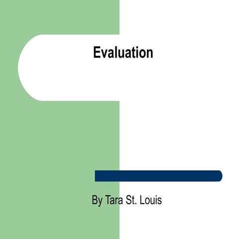 Evaluation for my final product