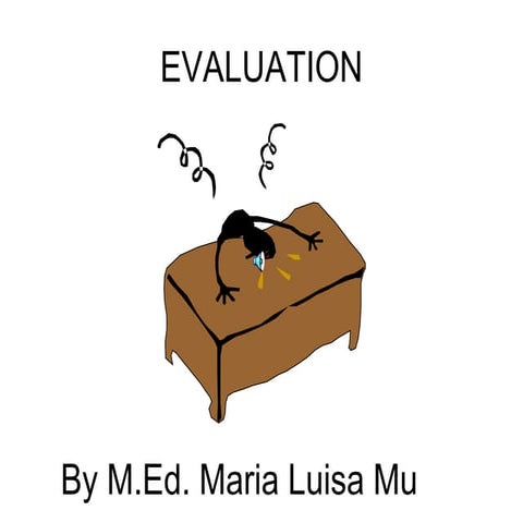 Different kinds of evaluation