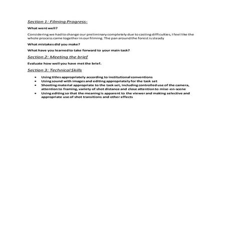 Evaluation of our Preliminary Task - The Interrogation