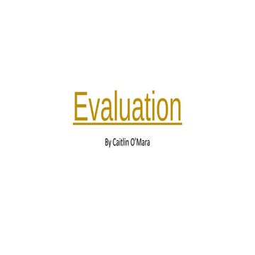 Media Evaluation | PPTX