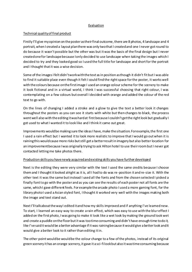 How to write a performance evaluation image