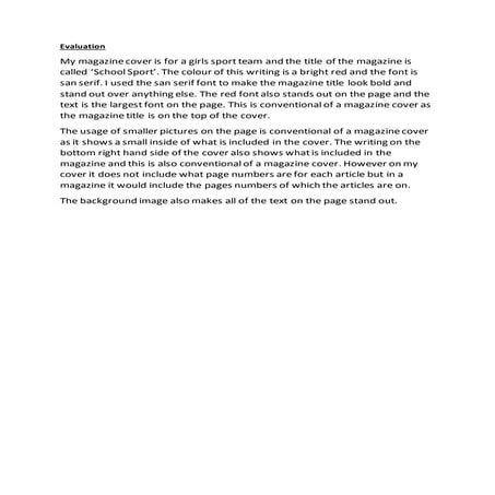 College magazine analysis | DOCX