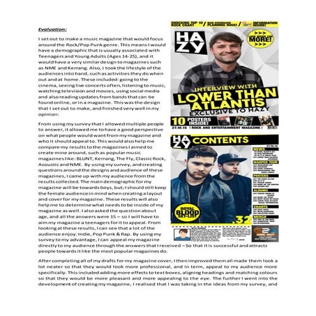 MOJO Magazine Front Page Analysis | DOCX