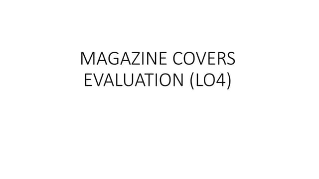Evaluation