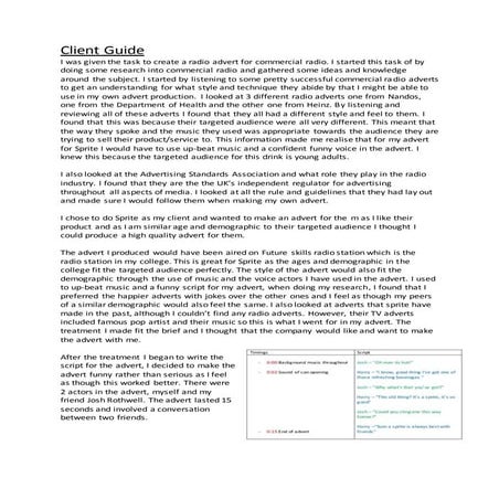 Radio programme evaluation EF | DOCX