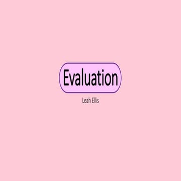 Evaluation