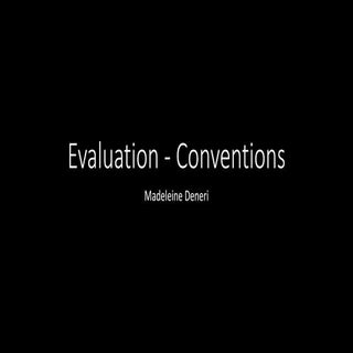 Evaluation   conventions 1