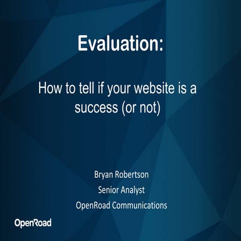 How to tell if your website is a success (or not)